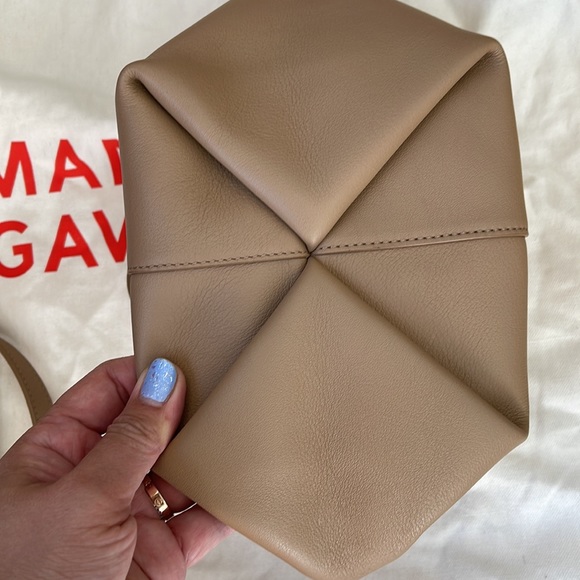 Mansur Gavriel Mini Tulipiano Bag Nocciola - Picture 4 of 5
